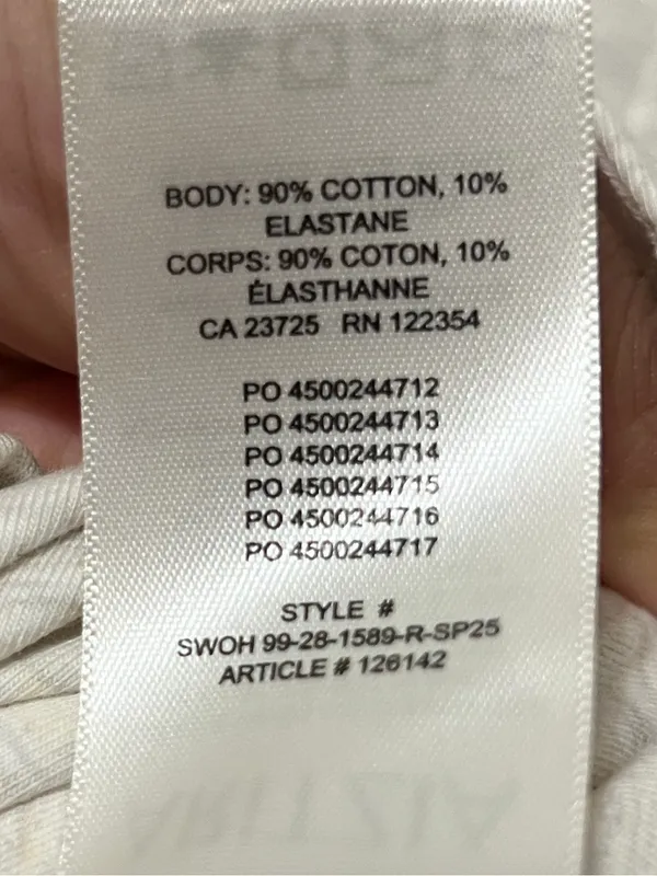NEW Aritzia Contour Crew Neck Bodysuit Small NWT Oatmeal Heather - Image 6