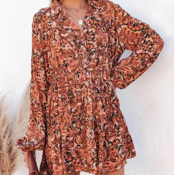 VICI | Mind Over Matter Paisley Button Down Dress - Image 10