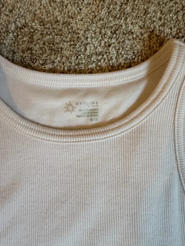 Aerie White Racerback Top - Image 4