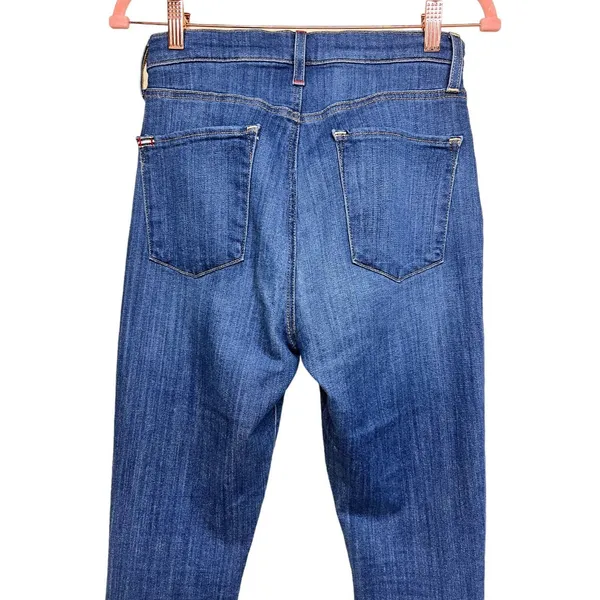 Alice + Olivia Good High‎ Rise Skinny Crop Ankle Tie Jeans Heart & Soul Size 28 - Image 4