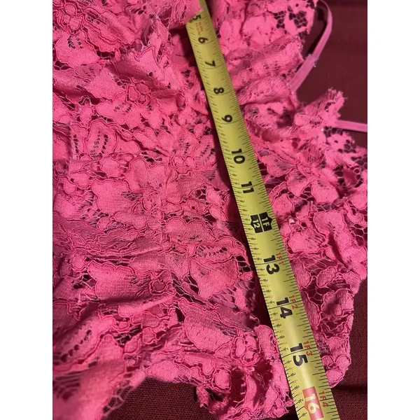 NBD Revolve Lace Mini Dress V-Neck Pink Halter Back Party Prom Cocktail - Image 12