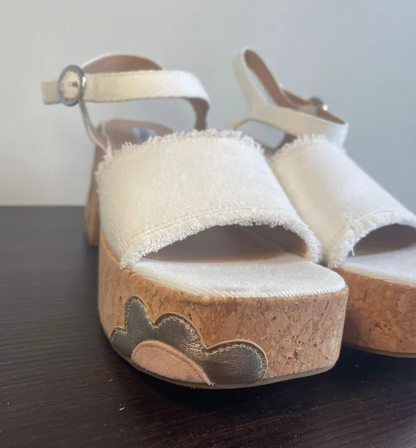 Steve Madden Daysee Frayed Denim Platform - Image 5