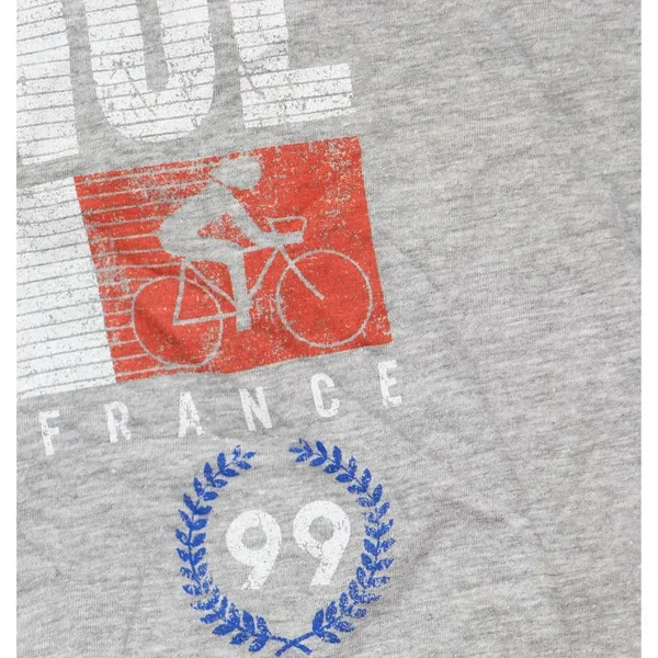 NWT Cold Crush Juniors Vive La France Graphic High-Neck Tank Top Gray / Multi M - Image 6