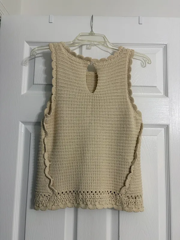 Miami Tan Knitted Tank  - Image 2