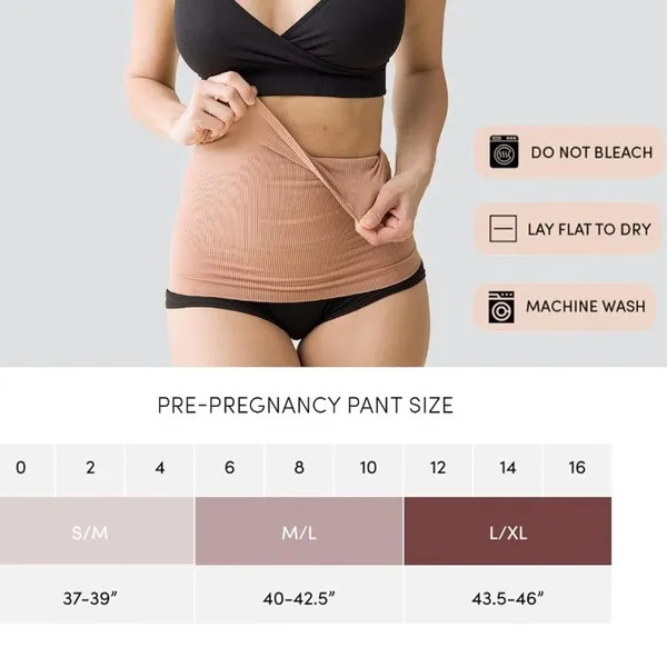 Ingrid & Isabel S/M Afterband Nude Postpartum Belly Band Compression Support - Image 7