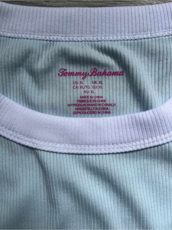 NEW 3 Piece Tommy Bahama Active Set Blue Green White Tank Tennis Skort Preppy XL - Image 6