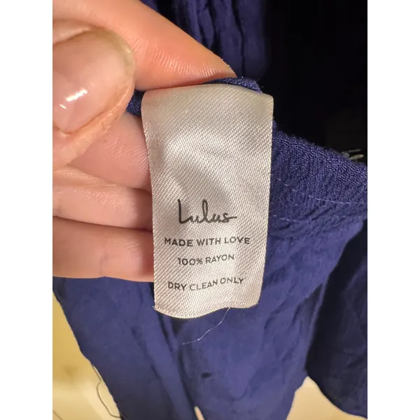 Lulus Milos Navy Blue Convertible Halter Romper M NWT - Image 8