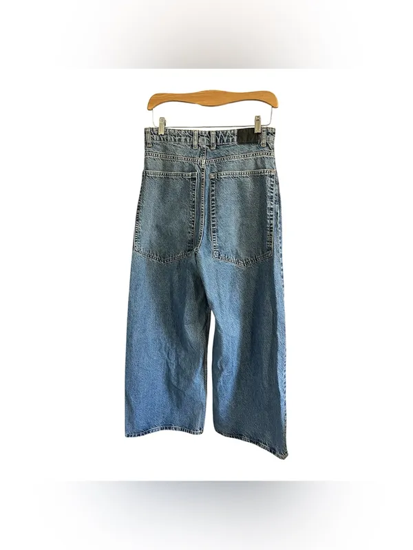 Zara extra Wide Leg Women’s Jeans in Light Blue - Image 2