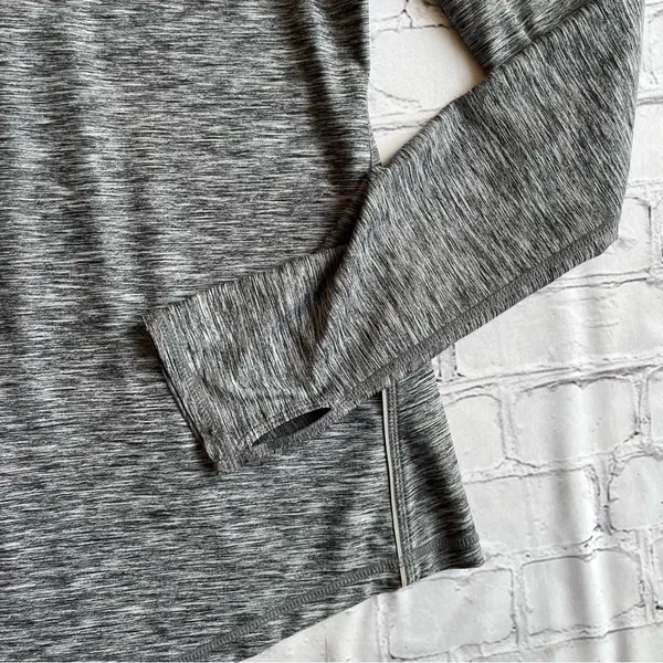 Z By Zella Hoodie Shirt Womens Medium Gray Reflective Running Outdoor 1/4 Zip - Image 12