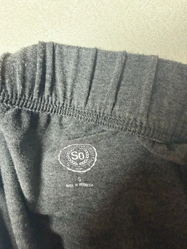 Heritage Charcoal Gray Elastic Waist Skirt with White Logo - Image 5