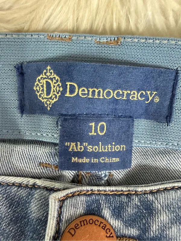 Democracy Ab Solution Itty Bitty Bootcut Jeans Size 10 - Image 3