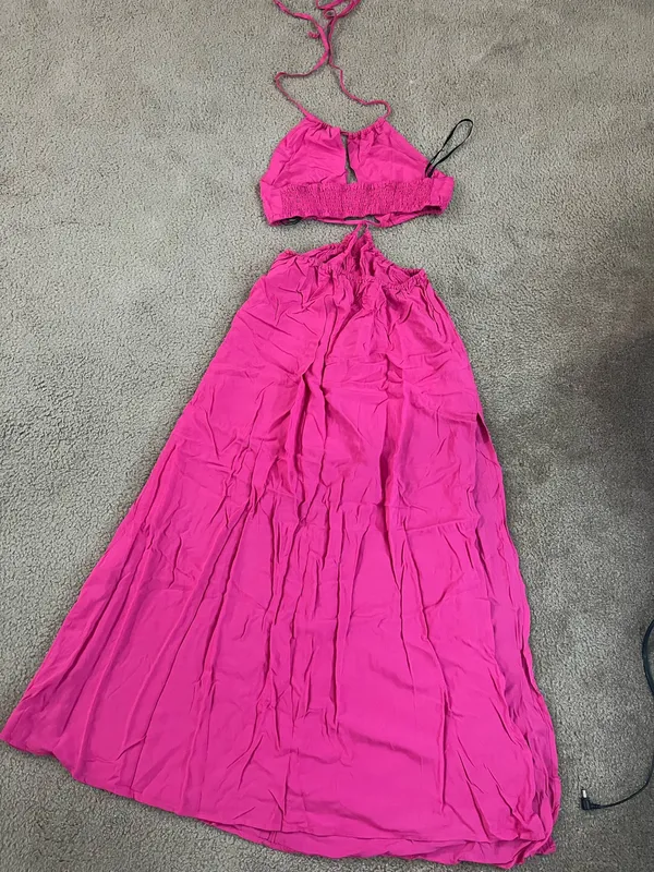 Cut Out Halter Maxi Dress - Image 4