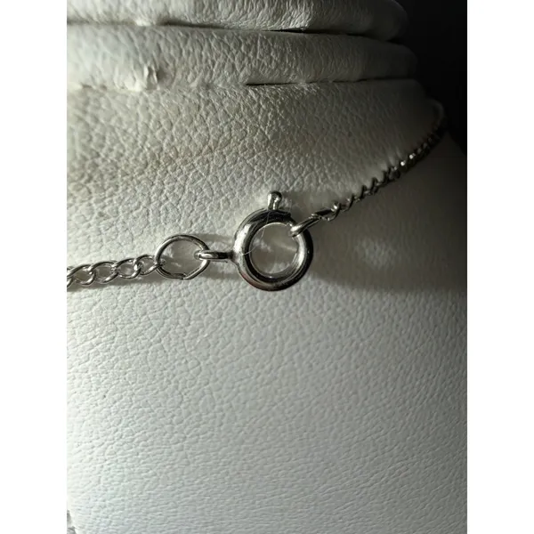 Kirk Stieff Pewter Floral Engraved‎ Disc Pendant on Chain Necklace - Image 4