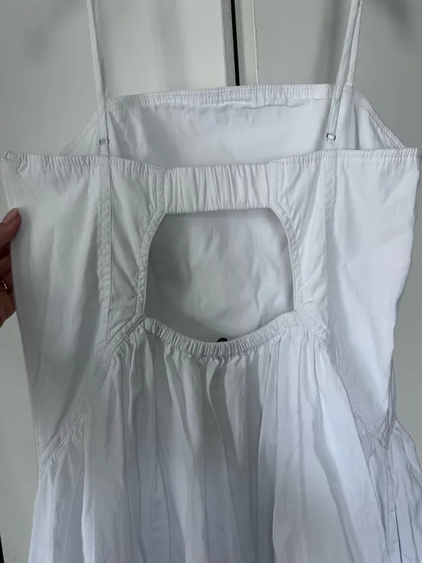 Madewell Cotton Drop Waist Poplin Maxi Dress - Image 4