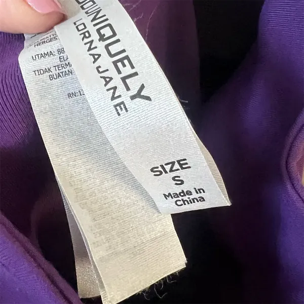 Lorna Jane Women's Purple Full Zip Activewear Jacket Size S Running Hiking Gym - Image 7