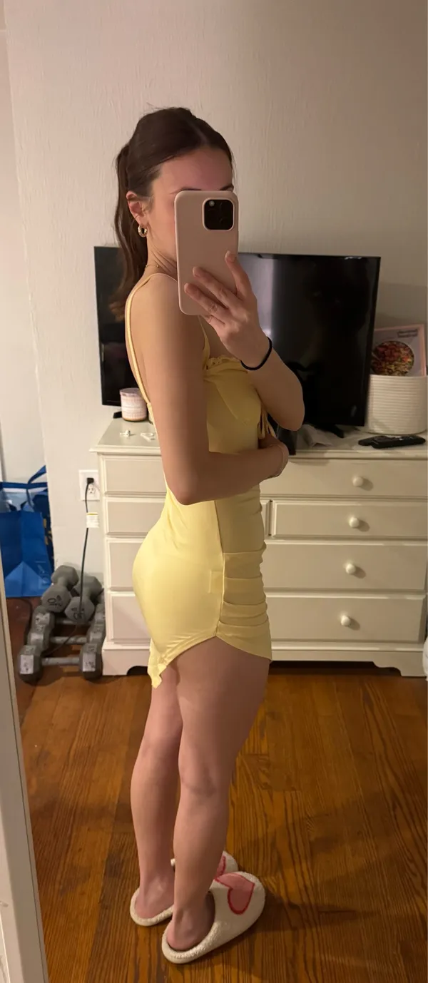 Shein Yellow Bodycon Dress - Image 2