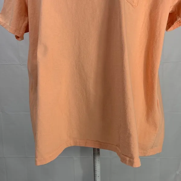 Carhartt Loose Fit Light Orange Peach Workwear Crew neck Pocket Tee Size… - Image 3