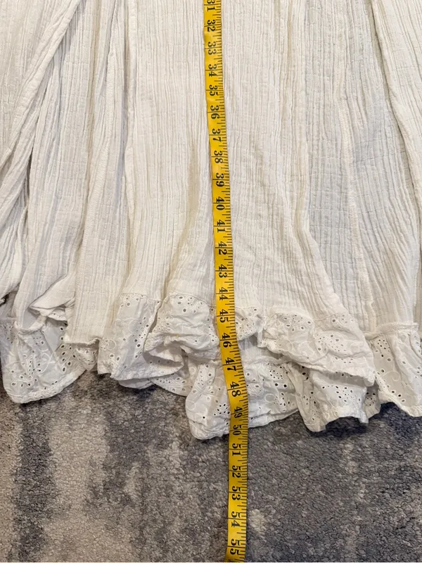 Women’s Cleo + Wolf Cotton Maxi Dress with Lace Hem - Image 10