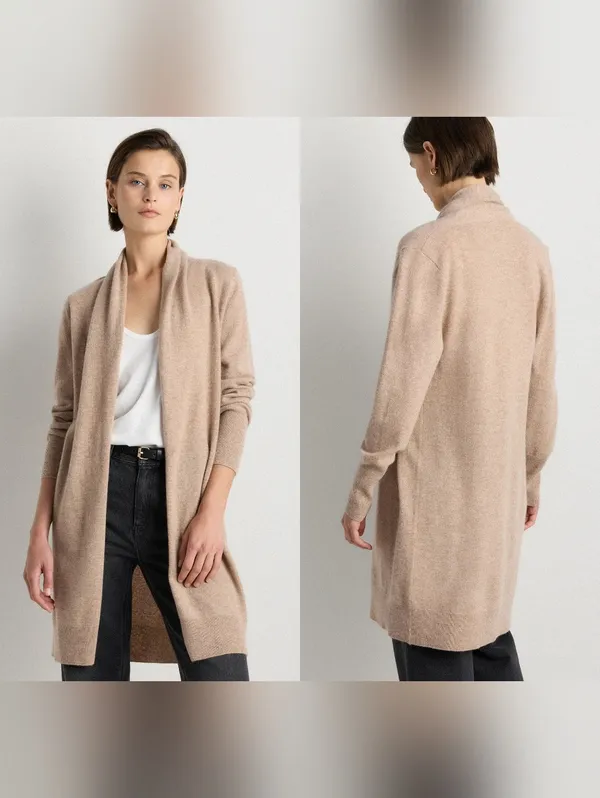Quince Mongolian Cashmere Duster Cardigan Sweater - Image 8