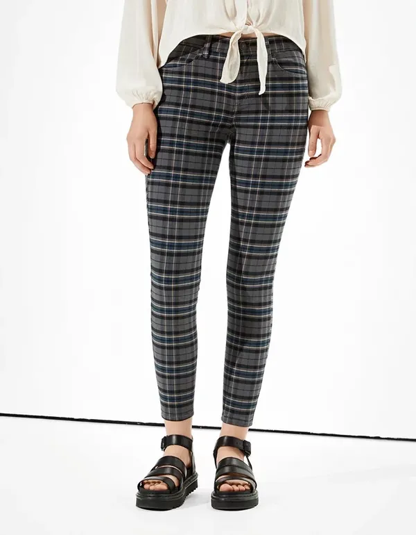 American Eagle Plaid Dress Pants - Image 2