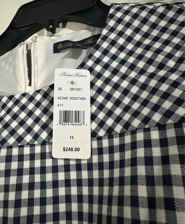 Brooks Brothers Gingham Dress with blazer are a size 12. - Image 6