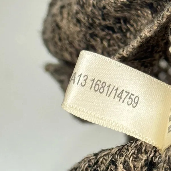 White + Warren Linen Cotton‎ Blend Colorblock Knit V-Neck Sweater Beige Small - Image 5