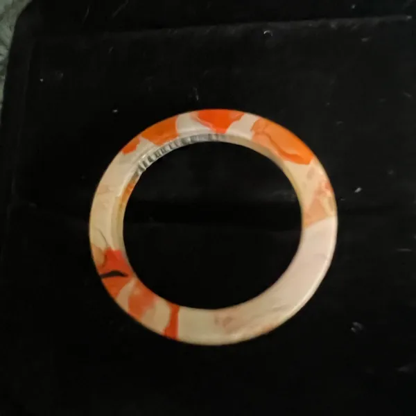 Women’s Vintage Unique Resin Stacking Band Size 7 - Image 2