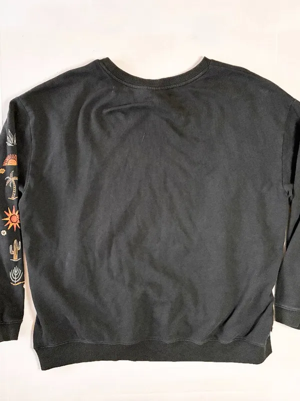 Passenger Chica Oversized Graphic Crewneck Sweatshirt Organic Cotton - L - Black - Image 8