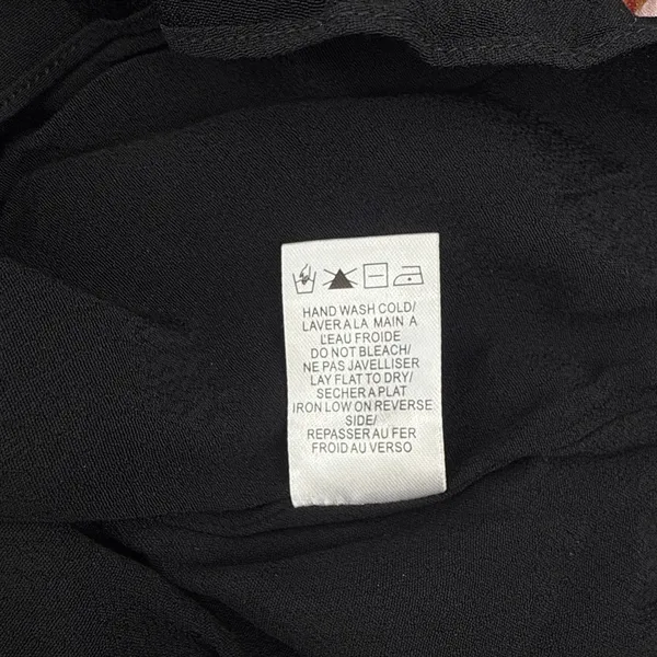 Gentle Fawn Tatiana Dress Long Sleeve‎ V Neck Tie Cuff Black Sheer Large NWT - Image 12