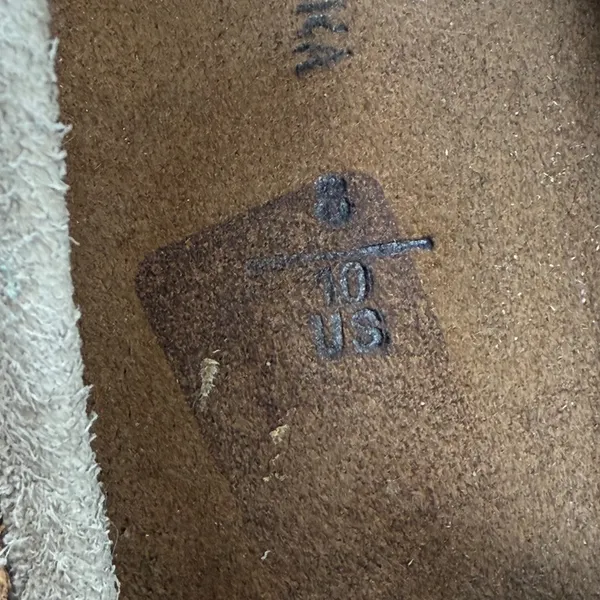 Soul of Africa Suede Leather Wedge‎ Mocassin Loafers Taupe Brown Size 10 US - Image 7