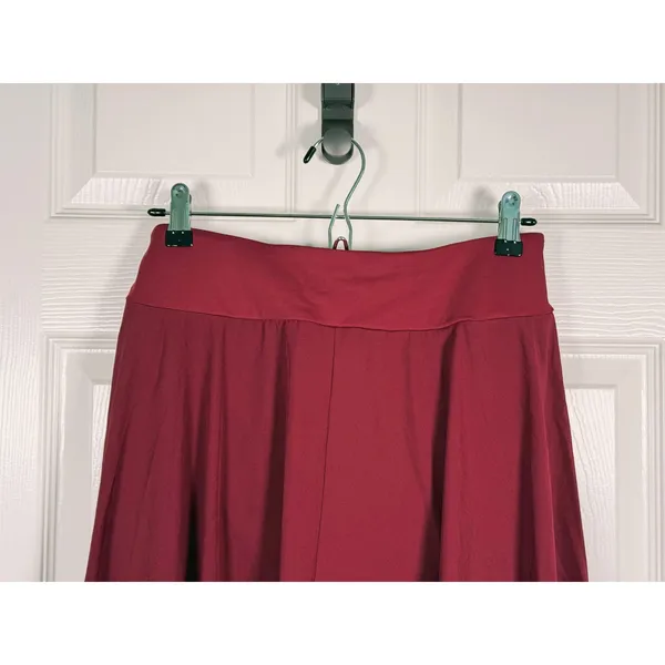 Halara Breezeful High Waisted Tie Midi Skirt Size M Burgundy Lightweight Fall - Image 7