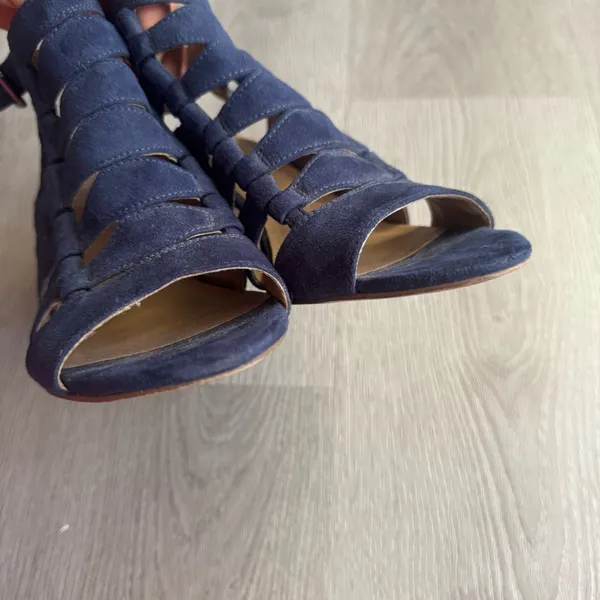 Franco Sarto Faux Suede Cut-Out Heels - Image 7