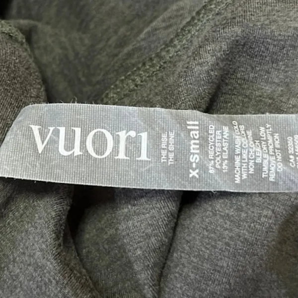 Vouri Women's Gray Mid Rise Skinny Leg Athletic Yoga Gym Leggings Pants Size XS - Image 4