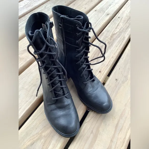 Timberland lace up combat boots🖤🖤🖤 - Image 6
