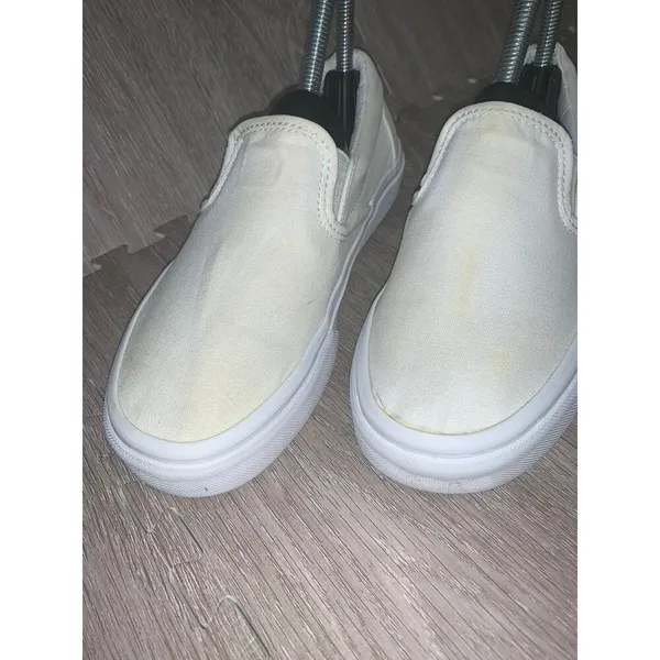 Vans Classic Slip-On‎ Unisex Shoes White Women's Size 6 Casual Skate Sneakers - Image 2