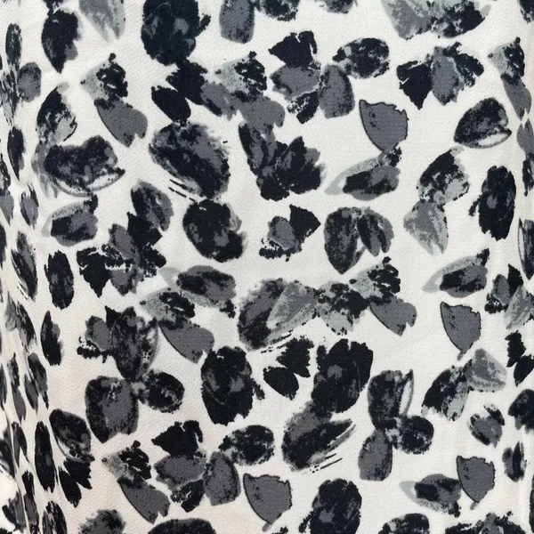 The Limited‎ Shirt Dress Women XS Black White NO BELT Abstract Print 3/4 Sleeve - Image 13