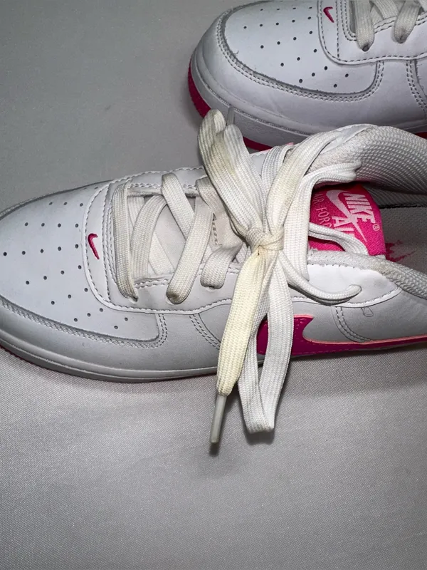Nike Air Force 1 Low White Laser Fuchsia Pink FV5948-102 Youth 7Y Women 8.5 - Image 10