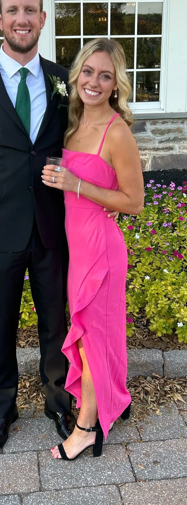 Pink wedding guest dress - Image 2