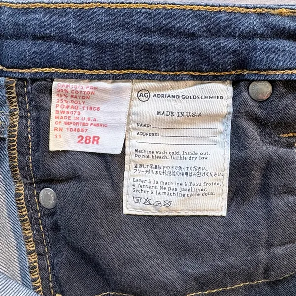 AG Adriano Goldschmied Soft Stretch Bootcut Flare Jeans Made in USA Sz 28💛 - Image 11