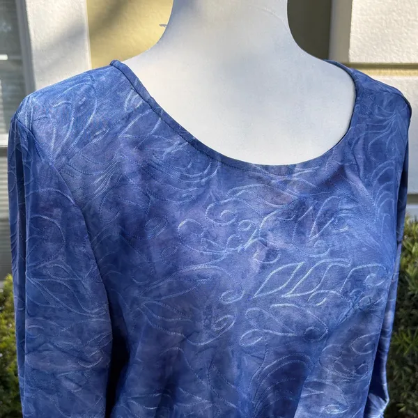 Hudson Harper 3/4 Tie Grommet Sleeve Blue Women's Top NWT - Image 4