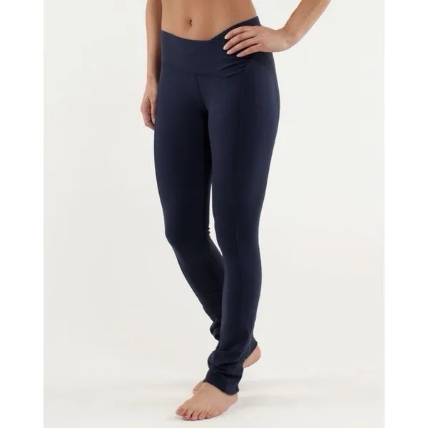 Lululemon Women’s Presence Pants Size 6 Navy Full Length Yoga Workout Gym - Image 4