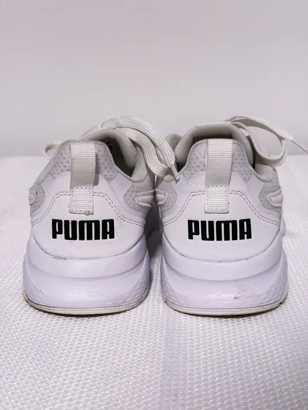 Puma White Mesh Running Sneakers  - Image 2