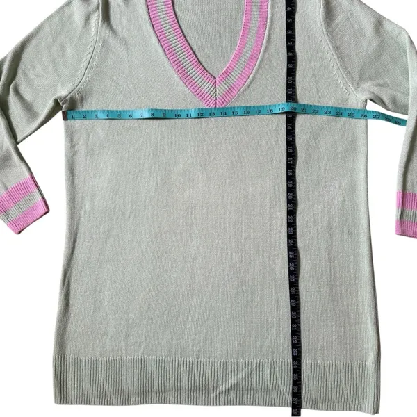 Show Me Your MuMu Hartford Sweater Dress Mint Green Pink Trim Oversized XXL - Image 5