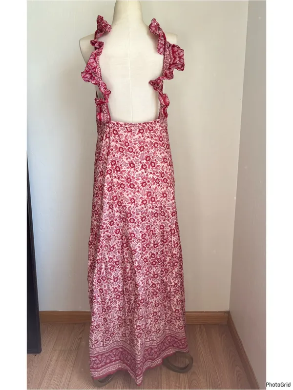 Faherty Hyland Pink Printed Dress XS - Image 3