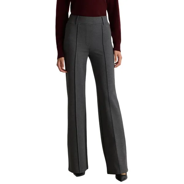 Quince Ultra-Stretch Ponte Flare Leg Pants‎ Charcoal Gray Womens Size Medium - Image 9