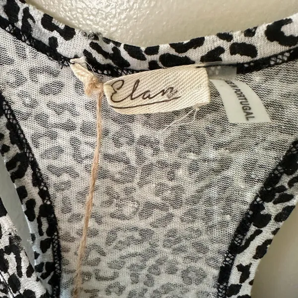 Elan cheetah print distressed tank top - Image 3