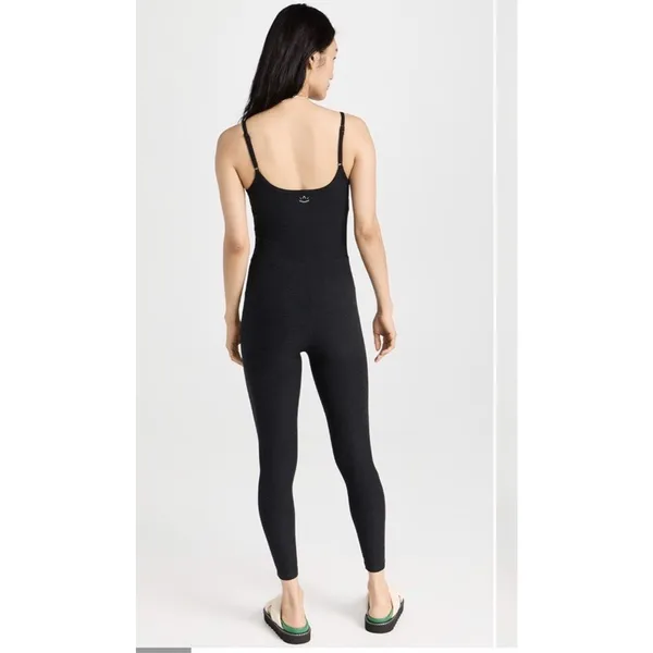 Beyond Yoga Beyond Yoga Spacedye Uplevel Midi Jumpsuit Black Sz M NEW $138 MSRP - Image 2