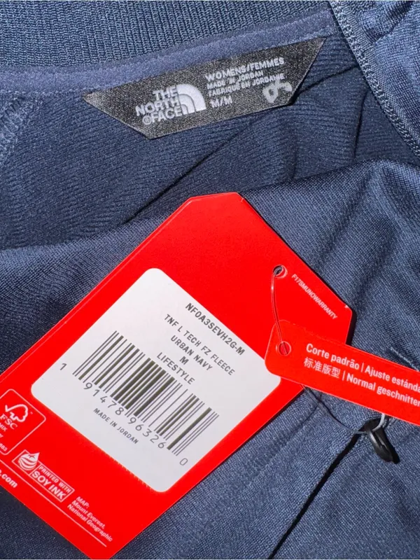 The North Face New w Tags Women's Navy Blue Athletic Track Jacket Medium - Image 4