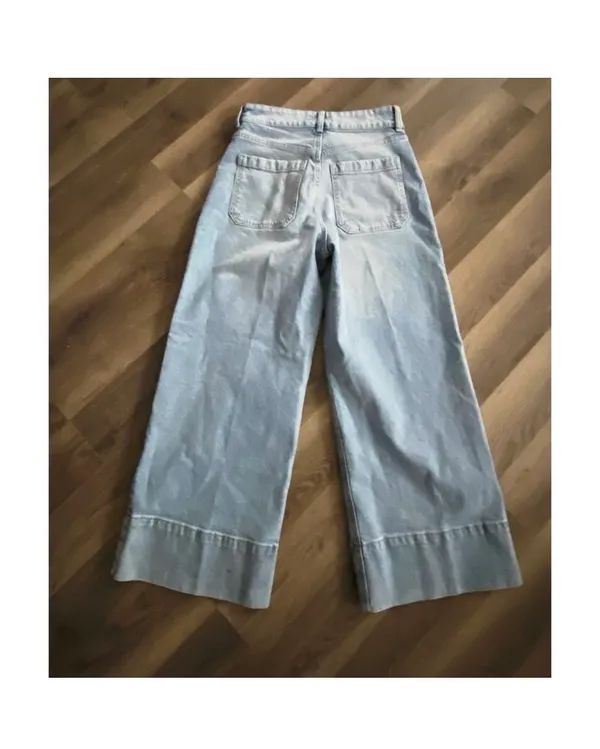 H&M Crop Wide-Leg Jeans High-Rise - Image 7
