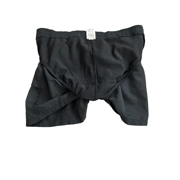 Lands End Black Swim Skort Size 10 Built-in Brief Active Water Skirt Pocket - Image 5